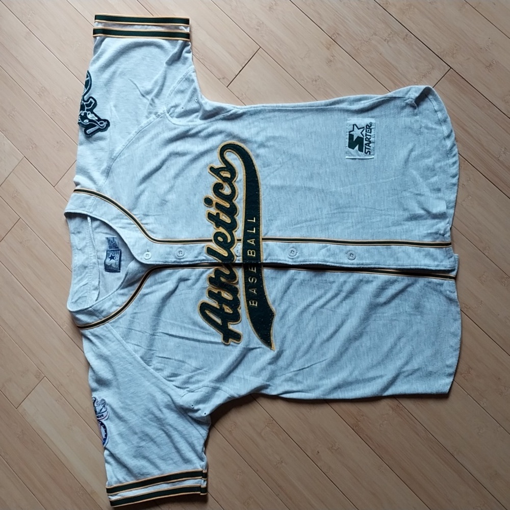 90s Vtg Oakland Athletics Starter Jersey M